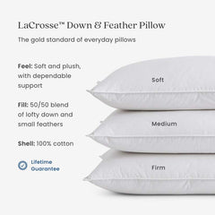 Down & Feather Pillow - Soft, Standard