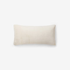 Decorative Lumbar Pillow Cover - Ivory, 14 in. x 30 in.