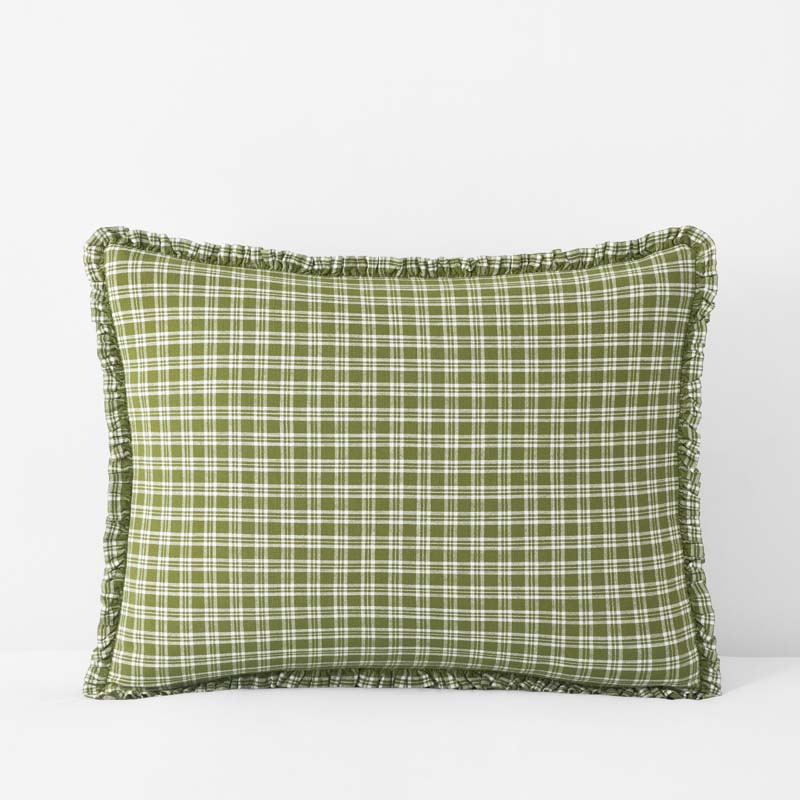 Classic Plaids Yarn-Dyed Cotton Sham - Henri Plaid, Standard