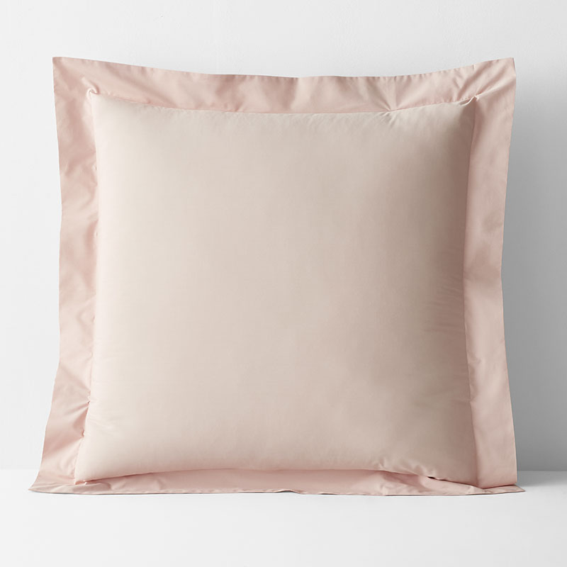Classic Cool Cotton Percale Sham - Peach Nectar, Euro