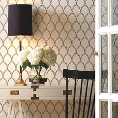 Laurel Traditional Wallpaper - Gold, Roll