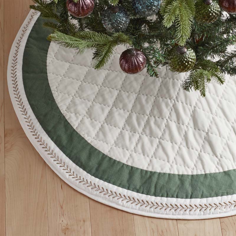 Artisan Chic Tree Skirt - Green