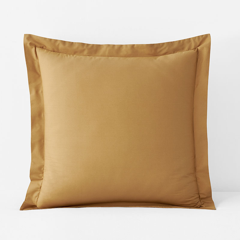 Classic Cool Cotton Percale Sham - Amber, Euro