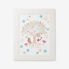 Fancy Unicorns Wall Art - Aqua