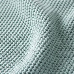 Garter Stitch Blanket - Cloud Blue, Full/Queen