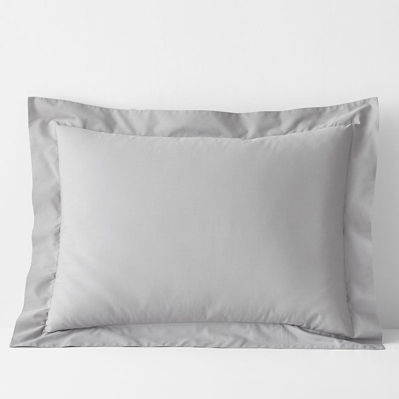 Classic Cool Cotton Percale Sham - Gray Smoke, Standard