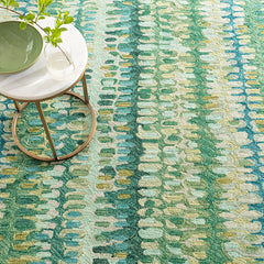 Paint Chip Hand Hooked Wool Rug - Moss, 3' x 5'