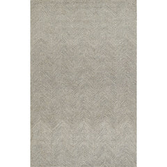 Herringbone Hand Tufted Wool Rug - Gray, 8' x 10'
