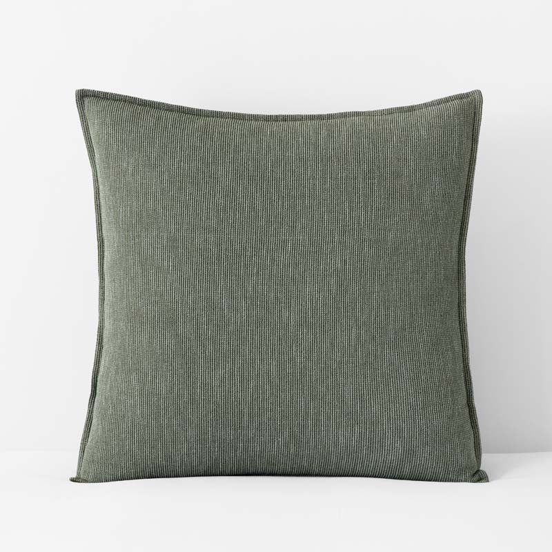 Mini Waffle Sham - Olive, Euro