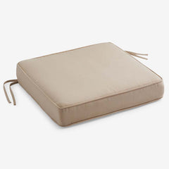 Rain Boxed Edge Replacement Chair Cushion - Antique Beige, 21 in . x 19 in.