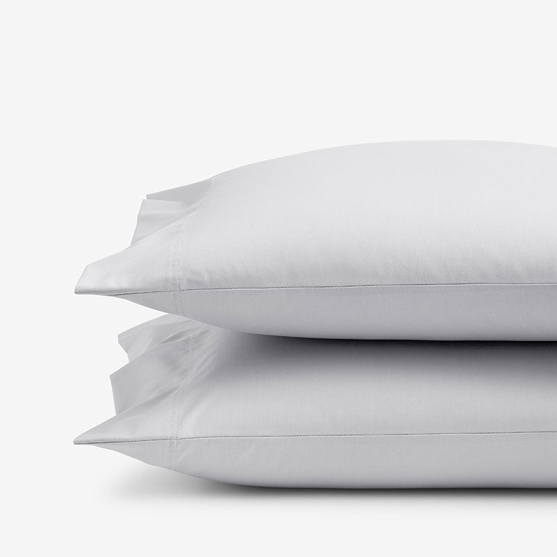 Classic Smooth Wrinkle-Free Sateen Pillowcase Set - Gray Mist, King