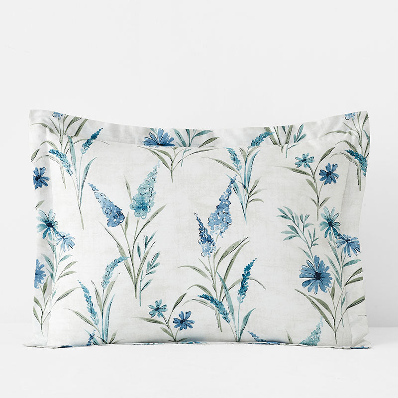 Nature's Vine Classic Smooth Sateen Sham - White Multi, Standard