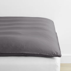 Classic Smooth Wrinkle-Free Sateen Mattress Topper Cover - Stone Gray, Queen