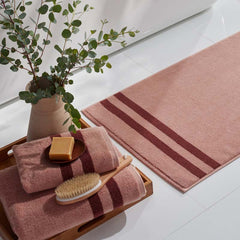Mirage Aegean Cotton Reversible Stripe Hand Towel - Caramel