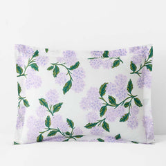 Hydrangea Classic Cool Cotton Percale Sham - Lilac, Standard