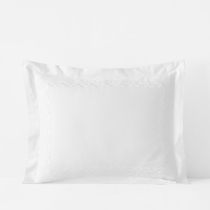 Marcella Premium Smooth Egyptian Cotton Sateen Sham - White, Standard