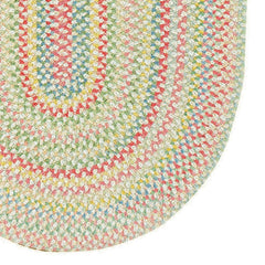 Garden Stripe Reversible Braided Cotton Rug - Multi, 5' x 8' Oval