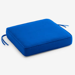 Replacement Boxed Edge Chair Cushion - Pacific Blue, 21 in. x 19 in.