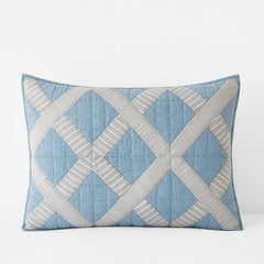 Bahati Quilted Sham - Blue Multi, King