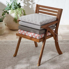 Replacement Knife Edge Chair Cushion - Silver, 18 in. x 18 in.