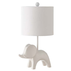 Ceramic Animal Table Lamp - White, Elephant