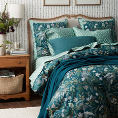 Juniper Forest Classic Smooth Sateen Sham - Navy, King