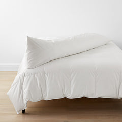 Classic Cool Cotton Percale Body Pillow Cover - White