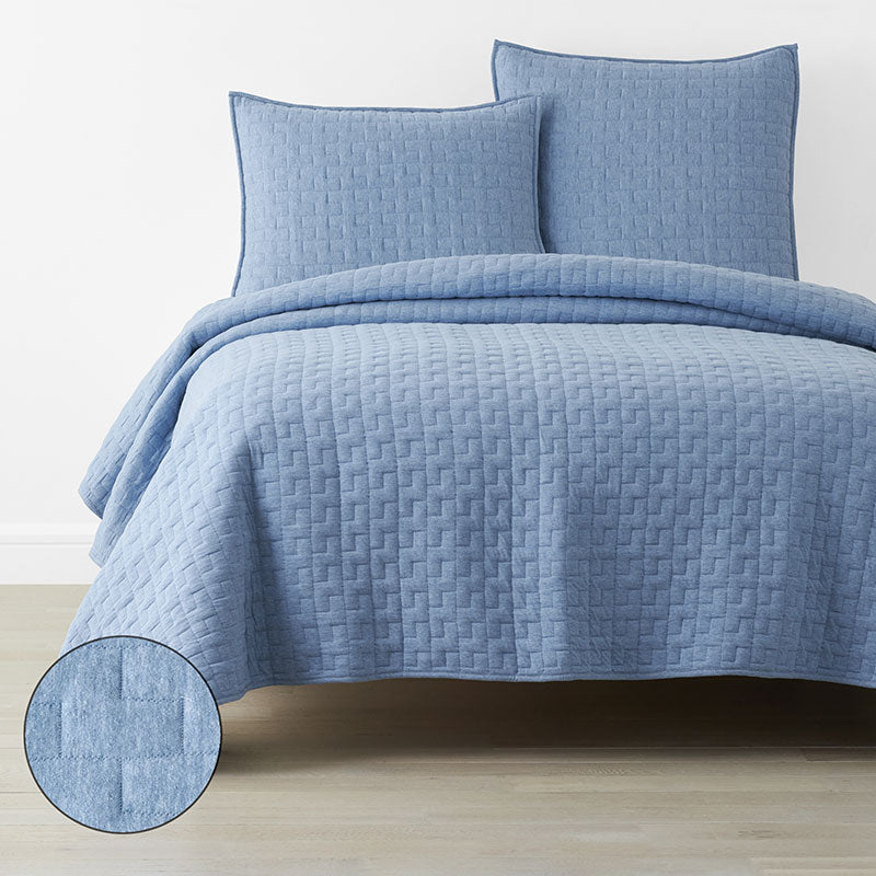Air Layer Quilt - Denim Blue, Full/Queen
