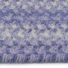 Bambini Braided Chenille Rug - Periwinkle, 7' Round
