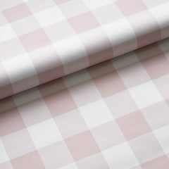 Ditsy Gingham Traditional Wallpaper - Pink, Swatch