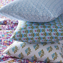 Idril Classic Cool Cotton Percale Bed Sheet Set - Geo, Full