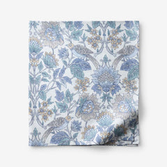 Garden Song Premium Smooth Sateen Flat Bed Sheet - Mint Green, Full