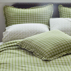 Classic Plaids Yarn-Dyed Cotton Decorative Square Pillow Cover - Henri Plaid