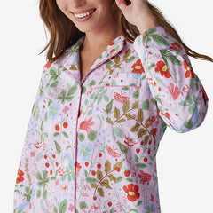 Poplin Women's Nightshirt - Strawberry Fields, XXL