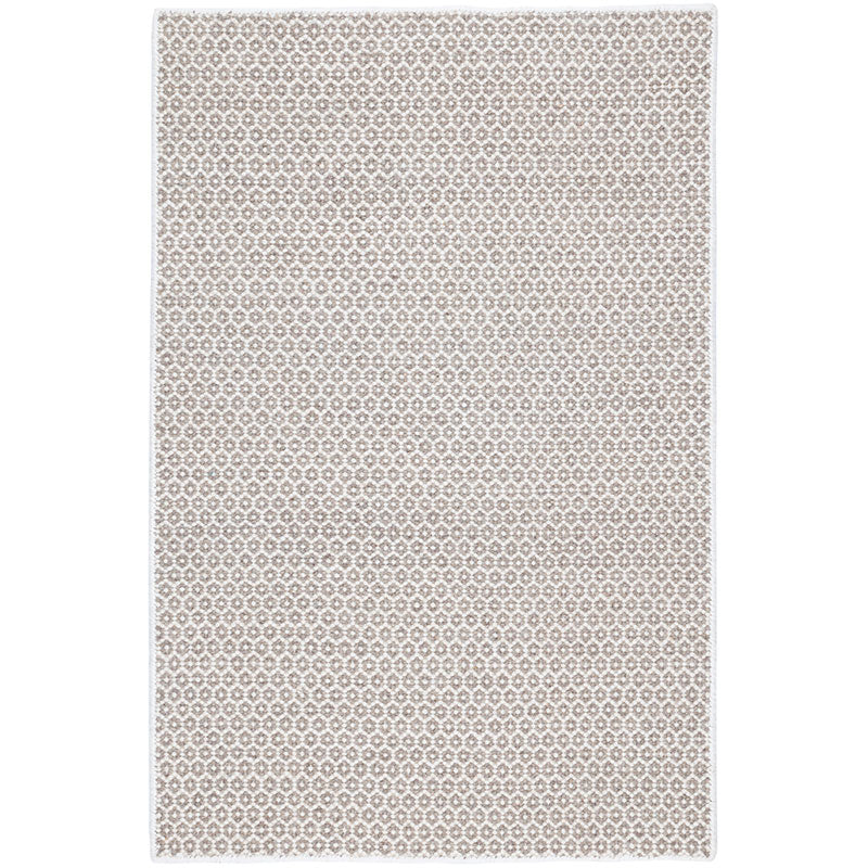 Honeycomb Handwoven Wool Rug -  Ivory Gray, 2' x 3'