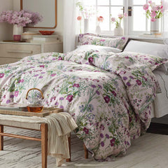 Bloom Meadow Classic Smooth Sateen Duvet Cover - Blush, Twin/Twin XL
