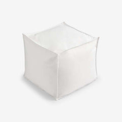 Indoor/Outdoor Pouf - White, Small