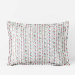 Delphine Classic Cool Cotton Percale Sham - Ivory Multi, King