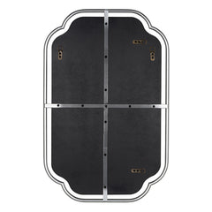 Gilded Floating Frame Wall Mirror - Silver