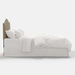 Saddle Textured Linen Headboard - Linen, King