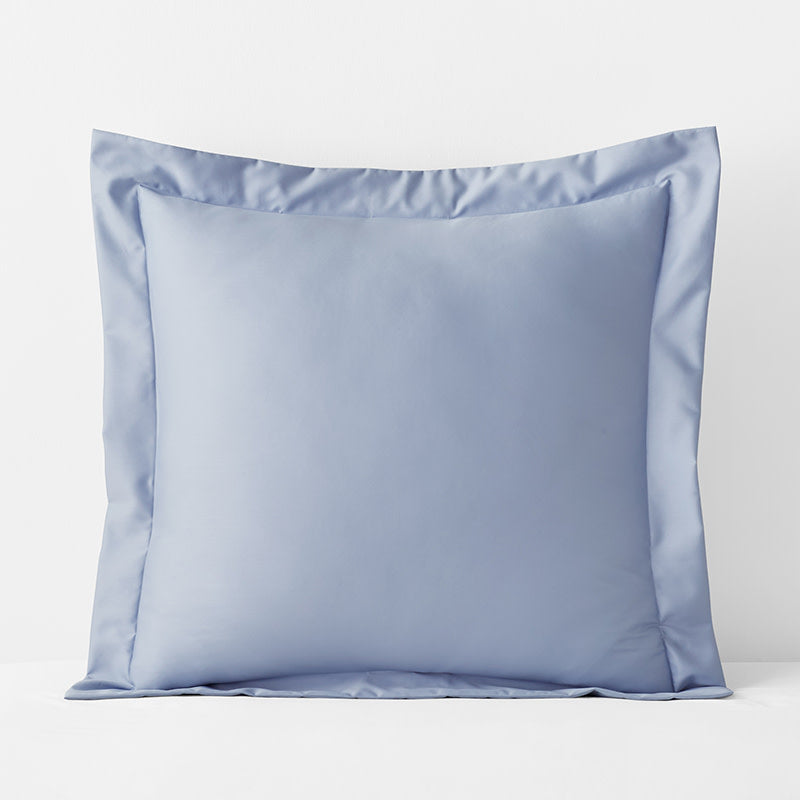 Premium Smooth Supima® Cotton Wrinkle-Free Sateen Sham - Blue Shadow, Euro