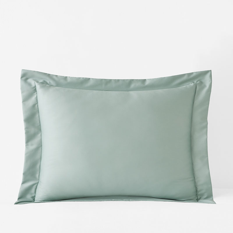 Premium Smooth Supima® Cotton Wrinkle-Free Sateen Sham - Sea Mist, Standard