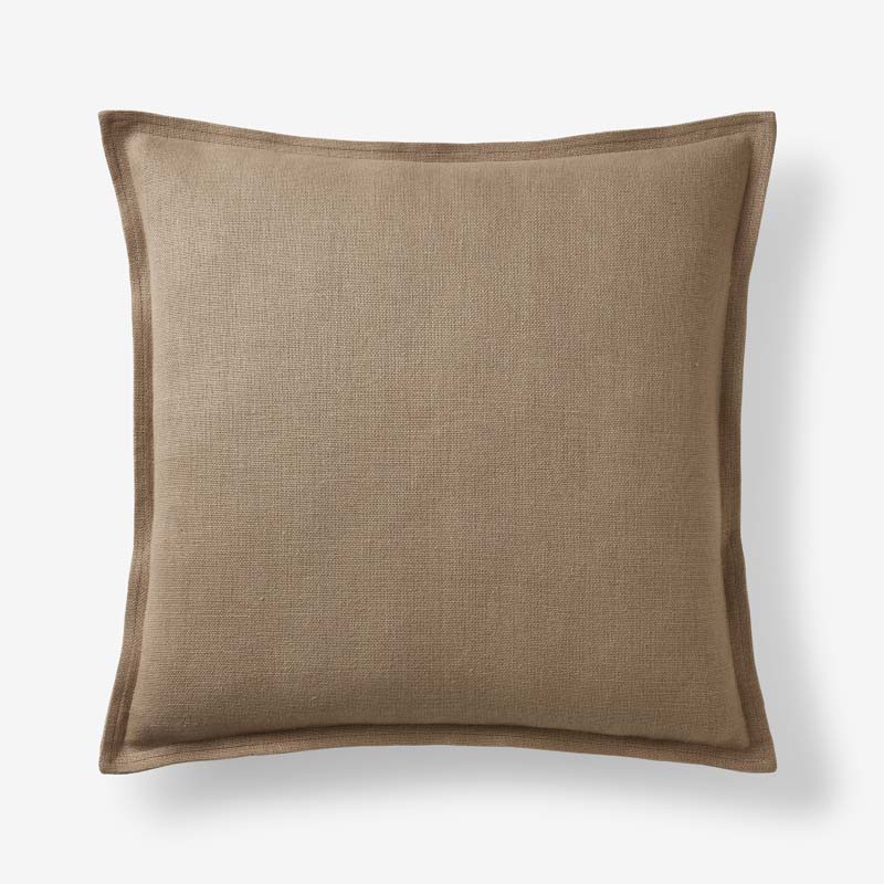 Linen Decorative Square Pillow Cover - Taupe, 20 in. x 20 in.