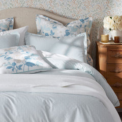 Clemencia Classic Cool Cotton Percale Sham - Geo Pale Blue, Standard
