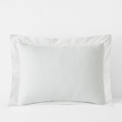 Classic Smooth Sateen Solid Sham - White, King