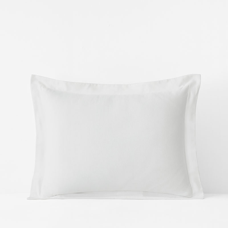 Classic Ultra-Cozy Cotton Velvet Flannel Sham - White, Standard