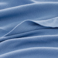Classic All Season Breathable Cotton Knit Blanket - Blue, Full/Queen
