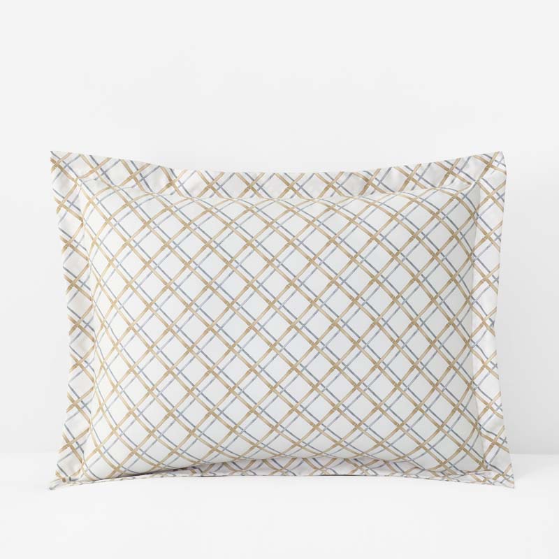 Leander Premium Smooth Wrinkle-Free Sateen Sham - Gray Multi, Standard