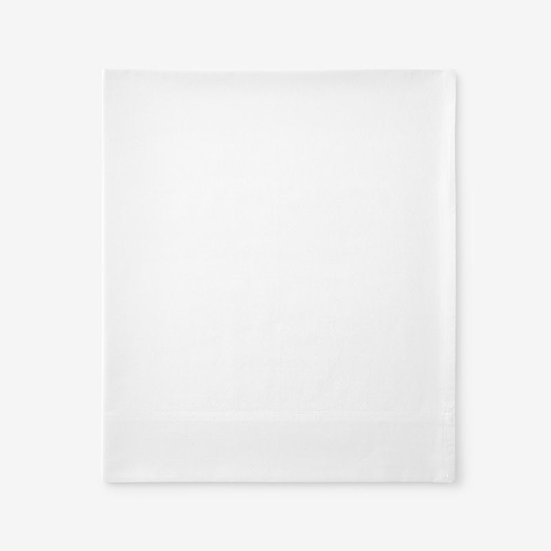 Premium Cool Organic Cotton Percale Flat Bed Sheet - White, Twin/Twin XL