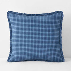Classic Plaids Yarn-Dyed Cotton Sham - Katherine Plaid, Euro